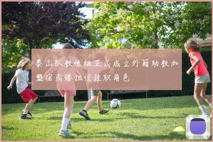 泰山队教练组正式成立外籍助教加盟宿茂臻担任挂职角色